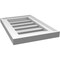 Ekena Millwork Vertical Surface Mount PVC Gable Vent: Functional, w/ 2"W x 1-1/2"P Brickmould Frame, 12"W x 18"H GVPVE12X1802SF - alternate 4